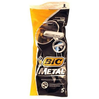 Бритва BIC Metal с защитным металлическим покрытием, 5шт
